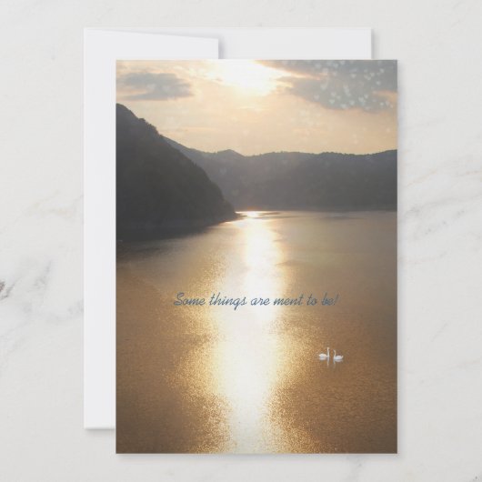 Die Hochzeit Einladung (Rückseite)