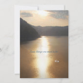 Die Hochzeit Einladung (Rückseite)