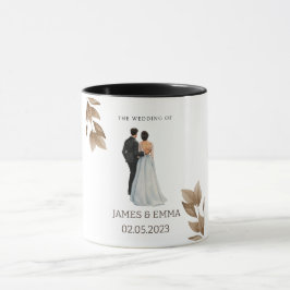 Die Hochzeit für Herrn. & Mrs. Tasse