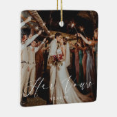 Die Hochzeit ihres Fotos Keramikornament (Rechts)