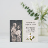 Die Hochzeit im südlichen Magnolia rettet das Datu Ankündigungspostkarte (Stehend Vorderseite)