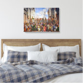 Die Hochzeit in Cana | Paolo Veronese | Leinwanddruck (Insitu (Schlafzimmer))