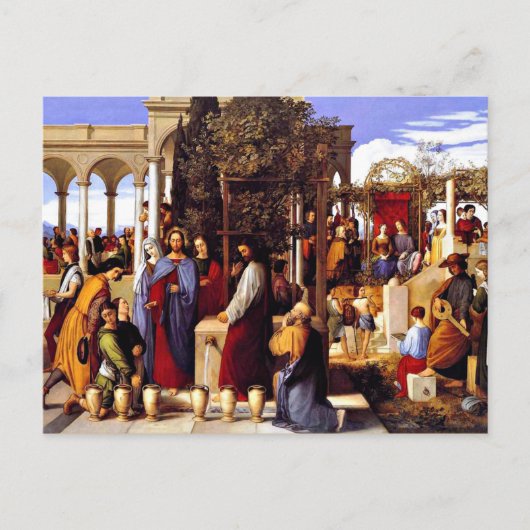 Die Hochzeit in Cana Postkarte (Vorderseite)