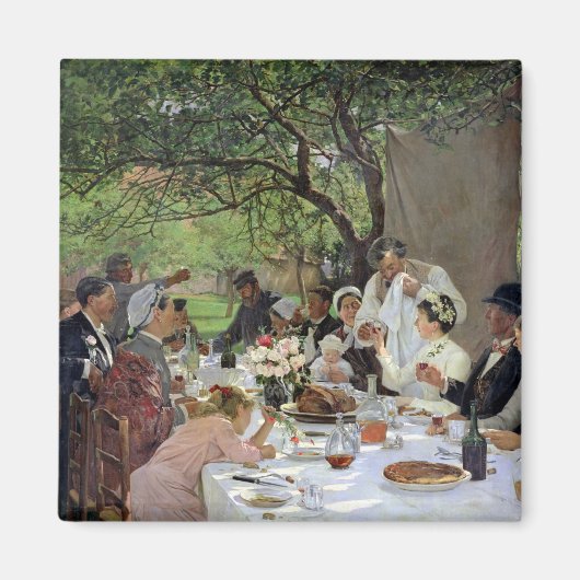 Die Hochzeit in Yport, 1886 Magnet (Vorne)