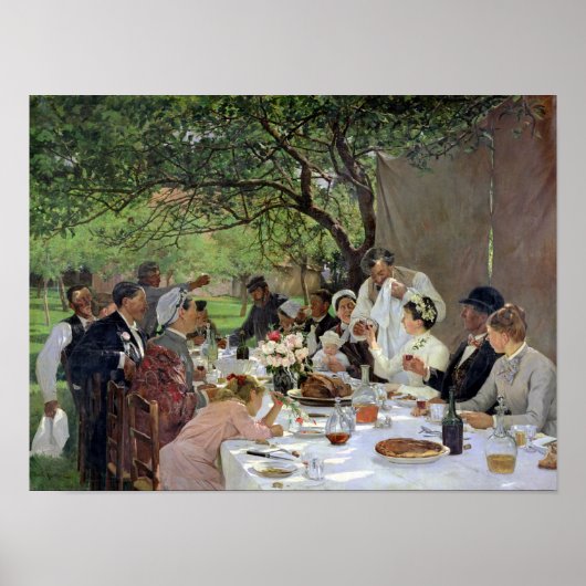 Die Hochzeit in Yport, 1886 Poster (Vorne)