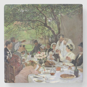 Die Hochzeit in Yport, 1886 Steinuntersetzer