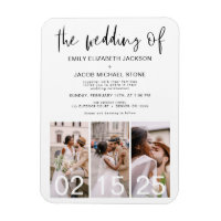 Die Hochzeit Minimalistischer moderner Einfache