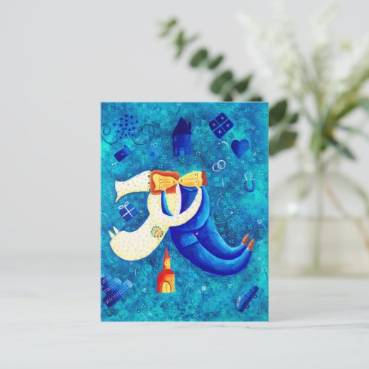 Die Hochzeit Postkarte (Stehend Vorderseite)