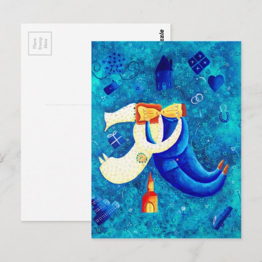 Die Hochzeit Postkarte (Vorne/Hinten)