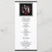 DIE HOCHZEIT Tarot Skelette Braut & Bräutigam Prog Programm (Rückseite)