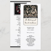 DIE HOCHZEIT Tarot Skelette Braut & Bräutigam Prog Programm (Vorne/Hinten)