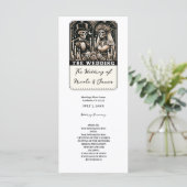 DIE HOCHZEIT Tarot Skelette Braut & Bräutigam Prog Programm (Stehend Vorderseite)