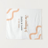 Die Hochzeit von add Braut Bräutigam Name Datum Pf Wandteppich (Vorderseite (Horizontal))