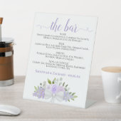 Die Hochzeit von Bar - Lavendel-Getränken Sockelschild (In SItu)