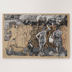 Die Hochzeit von Daphnis und Chloë von Pissarro Puzzle