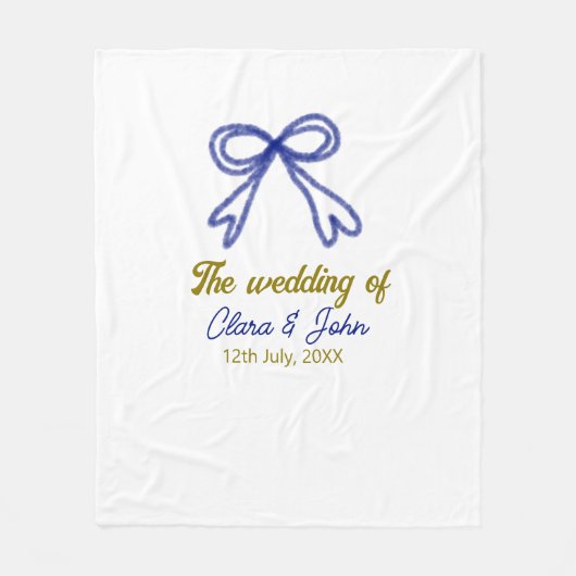 Die Hochzeit von Goldmedaille Fleecedecke (Vorderseite)