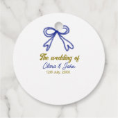 Die Hochzeit von Goldmedaille Geschenkanhänger (Rückseite)