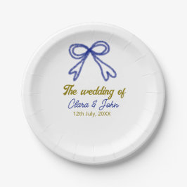 Die Hochzeit von Goldmedaille Pappteller