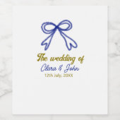 Die Hochzeit von Goldmedaille Weinetikett (Einzelnes Label)