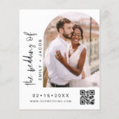 Die Hochzeit von Minimalistischem QR-Code Simple (Rückseite)