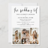 Die Hochzeit von Minimalistischem QR-Code Simple Einladung (Vorderseite)