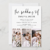 Die Hochzeit von Minimalistischem QR-Code Simple Einladung (Vorderseite)