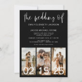 Die Hochzeit von Minimalistischem QR-Code Simple Einladung (Vorderseite)