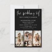 Die Hochzeit von Minimalistischem QR-Code Simple Einladung (Vorderseite)