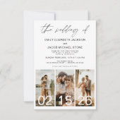 Die Hochzeit von Minimalistischem QR-Code Simple Einladung (Vorderseite)