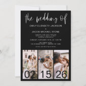 Die Hochzeit von Minimalistischem QR-Code Simple Einladung (Vorderseite)