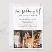 Die Hochzeit von Minimalistischem QR-Code Simple Einladung (Vorderseite)