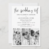 Die Hochzeit von Minimalistischem QR-Code Simple Einladung (Vorderseite)