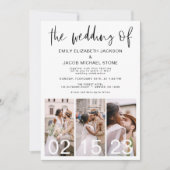 Die Hochzeit von Minimalistischem QR-Code Simple Einladung (Vorderseite)