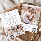 Die Hochzeit von Minimalistischem QR-Code Simple Einladung