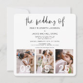 Die Hochzeit von Minimalistischem QR-Code Simple Einladung (Vorderseite)