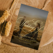 Die Hochzeit von | Moderne Kalligrafie, Script & F Folieneinladung