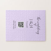 Die Hochzeit von Paarname QR-Code-Scan-Detail Puzzle (Horizontal)