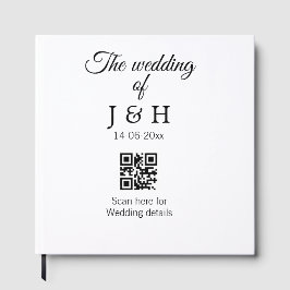 Die Hochzeit von Pärchennamen QR Code Scan Detail Gästebuch