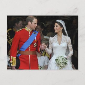 Die Hochzeit von Prinz William und Kate Middleton Postkarte