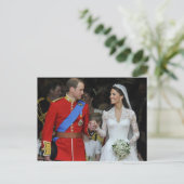 Die Hochzeit von Prinz William und Kate Middleton Postkarte (Stehend Vorderseite)