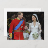 Die Hochzeit von Prinz William und Kate Middleton Postkarte (Vorne/Hinten)