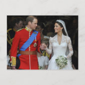 Die Hochzeit von Prinz William und Kate Middleton Postkarte (Vorderseite)