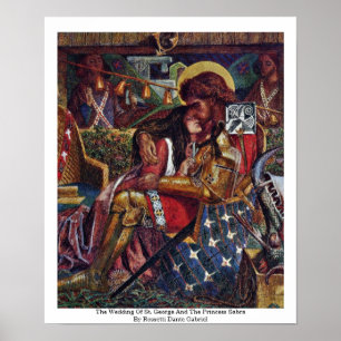Die Hochzeit von St George und von Prinzessin Poster