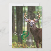 Die Hochzeits-Einladung eines Jägers Einladung (Rückseite)