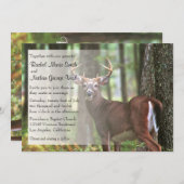 Die Hochzeits-Einladung eines Jägers Einladung (Vorne/Hinten)
