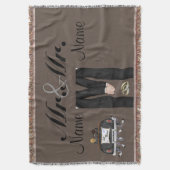 Die Hochzeits-Geschenk-Decken-Wurfs-Gewohnheit der Decke (Vorderseite Vertikal)