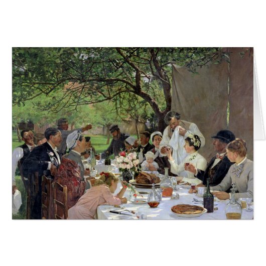 Die Hochzeits-Mahlzeit bei Yport, 1886 (Vorderseite (Horizontal))