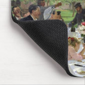 Die Hochzeits-Mahlzeit bei Yport, 1886 Mousepad (Ecke)