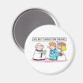 Die Hochzeitsbride sagt "Nein". Magnet (Vorderseite/Rückseite)