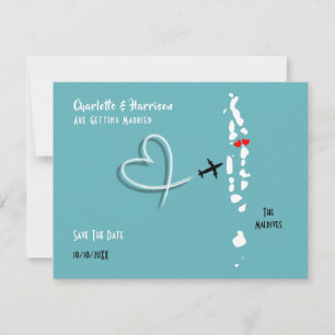 Die Hochzeitsdestination der Malediven Save the Da Date